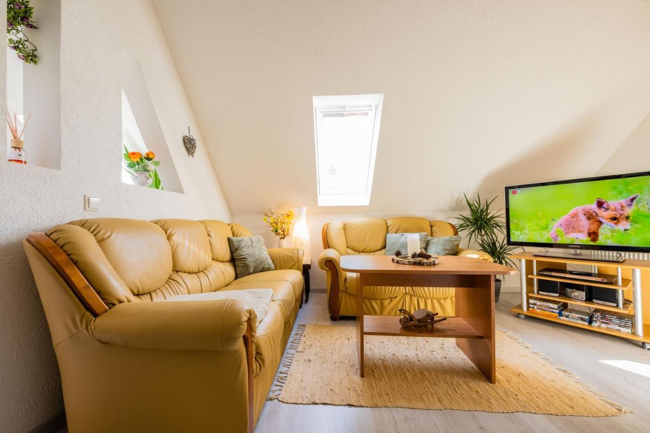 Waldblickwohnung Mit Schoener Terrasse Und Kamin Sebnitz Eksteriør billede