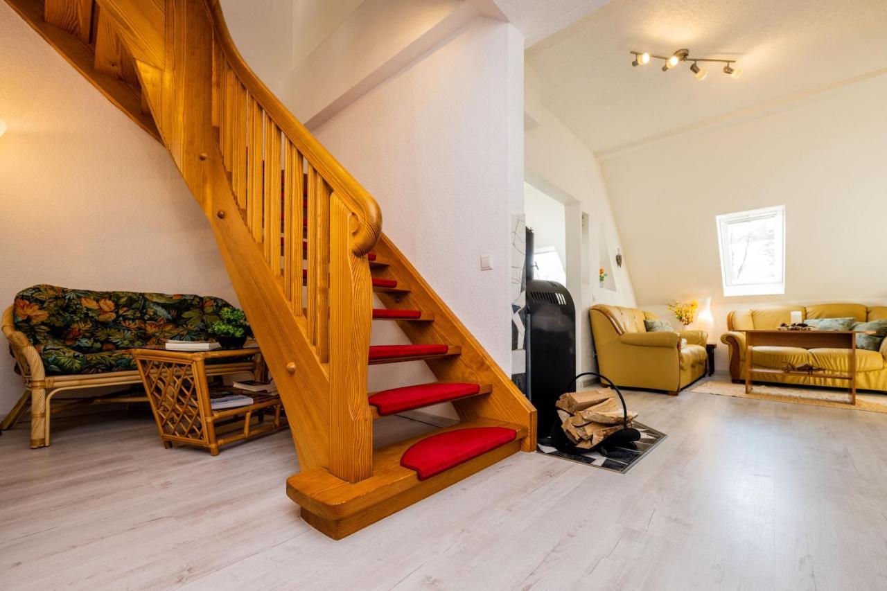 Waldblickwohnung Mit Schoener Terrasse Und Kamin Sebnitz Eksteriør billede